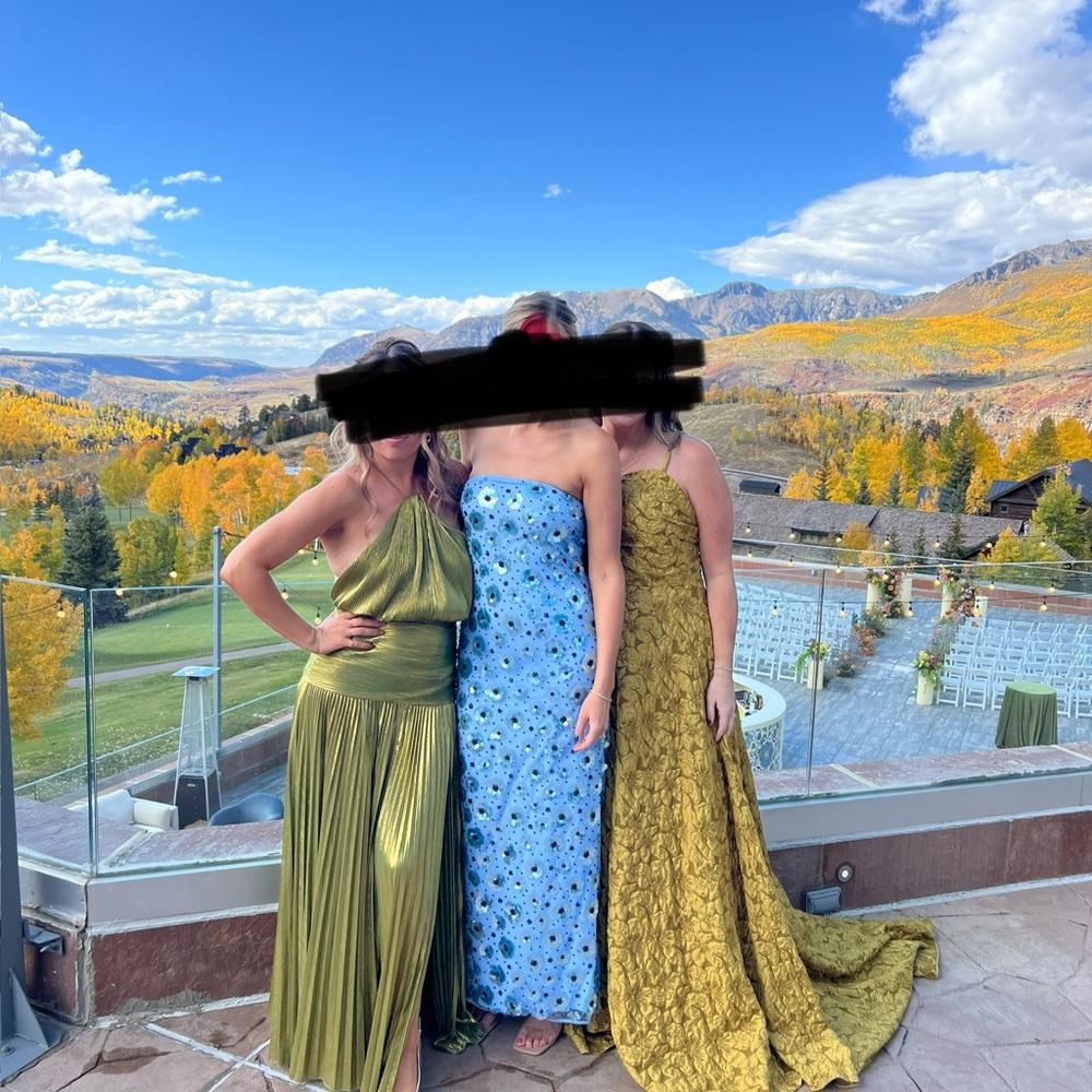 ROTATE floral embellished gown